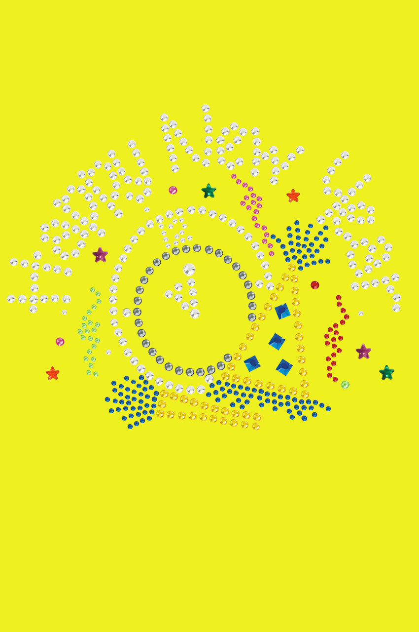 Happy New Year Clock - Bandanna