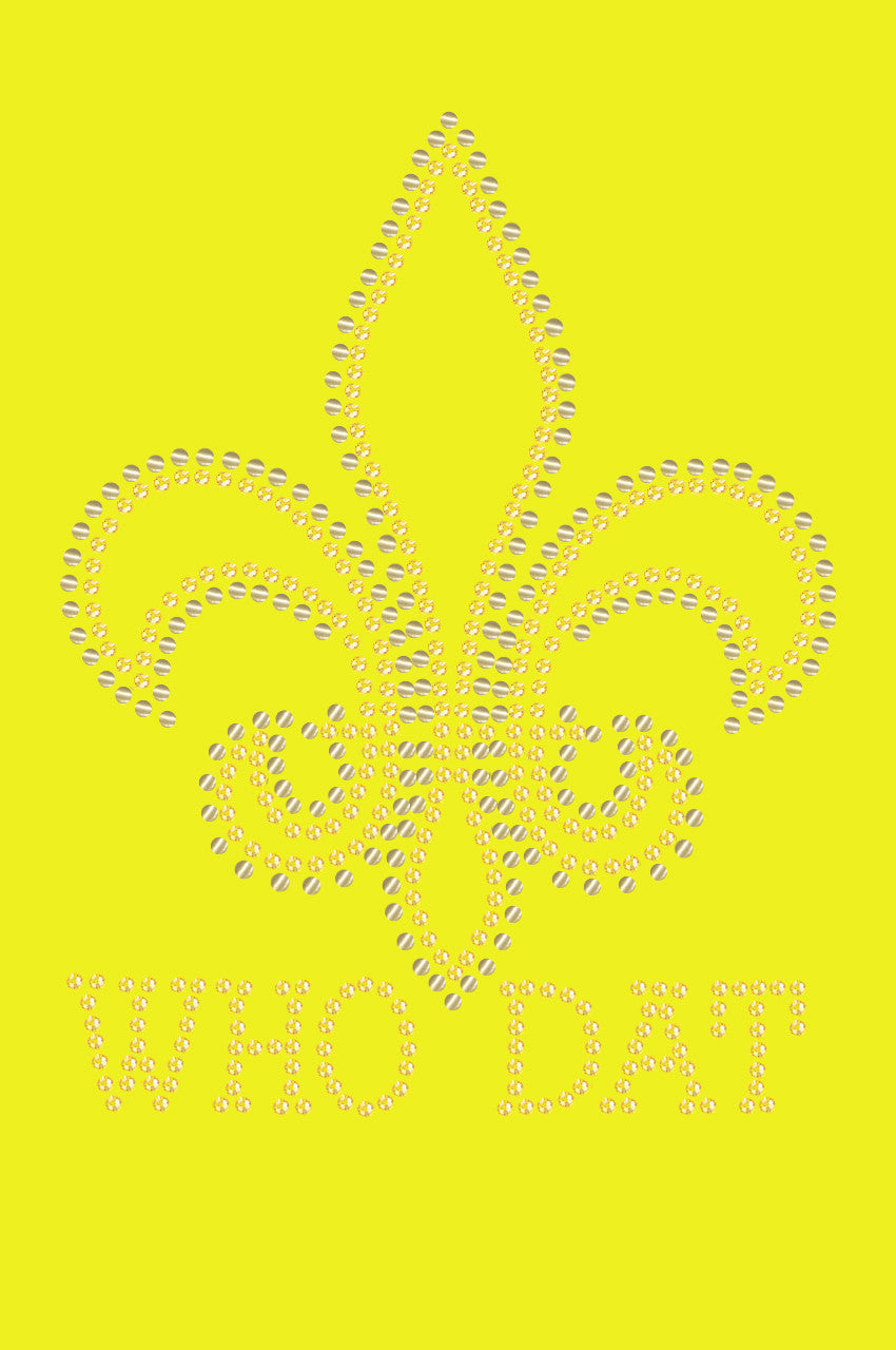 Fleur de Lis with Who Dat - Bandanna
