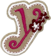 Curly Pink Y - Patch