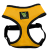 EcoBark Yellow Dog Harness - Over-the-Head Soft Mesh Dog Vest Halter for Small to Medium Dogs and Puppies
