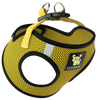 EcoBark Step In Dog Harness - Teacup & Small Breeds- Reflective Soft Mesh Harness for Teacup, Small Dogs and Puppies / Yellow Sport