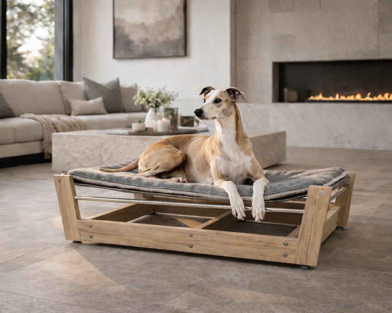 Bowsers Yugen Pet Lounger Dog Bed – Spacious Everyday Lounge Comfort