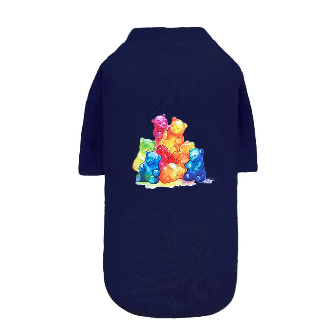 Hello Doggie Yummy Gummy Faux Fur Cotton Dog Shirt