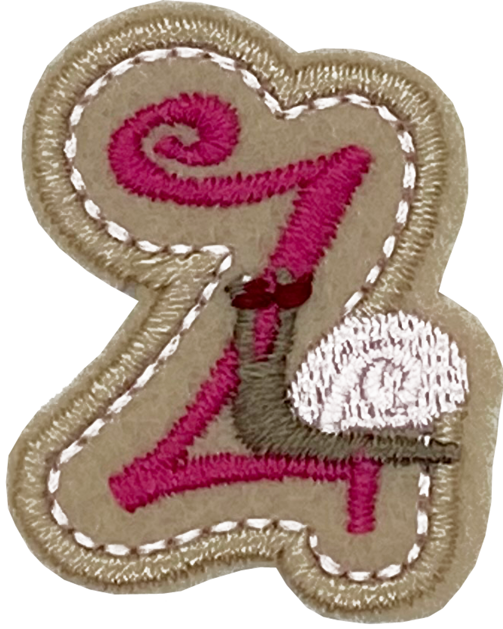 Curly Pink Z - Patch