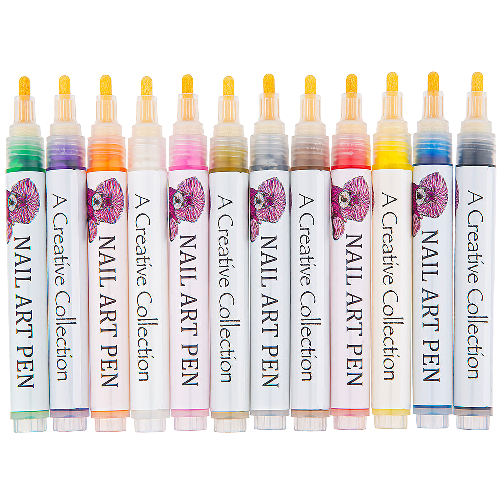 Nail Art Pen (Pack of 12) by A Creative Collection