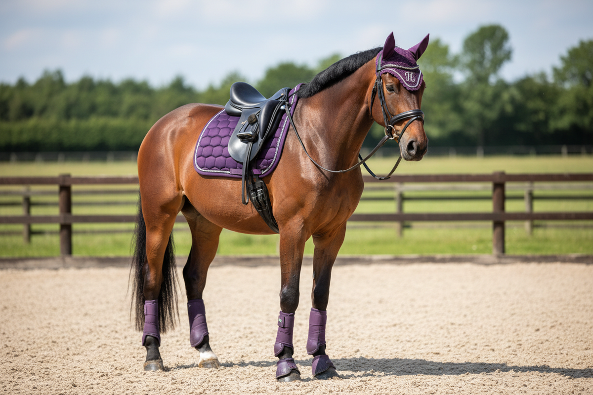 Dragon Saddle Pad Set of 3: Handmade Fantasy Equestrian Gear