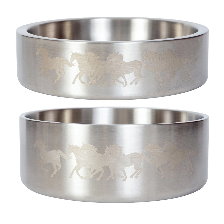 Wrangler® Double‑Walled Stainless Steel Bowl – Silver