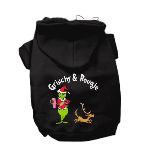 Grinchy and Bougie Dog Hoodie