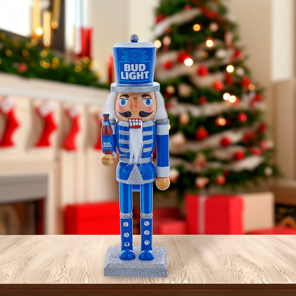 Kurt Adler 10-Inch Budweiser Bud Light Nutcracker