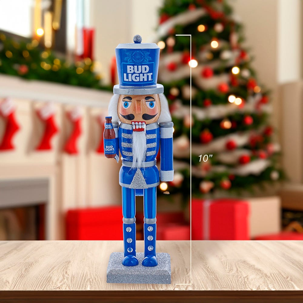 Kurt Adler 10-Inch Budweiser Bud Light Nutcracker
