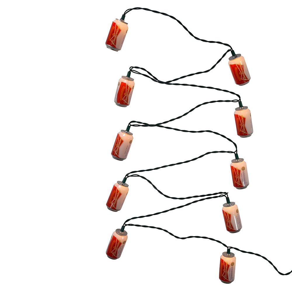 Kurt Adler 10-Light Budweiser Can Light Set