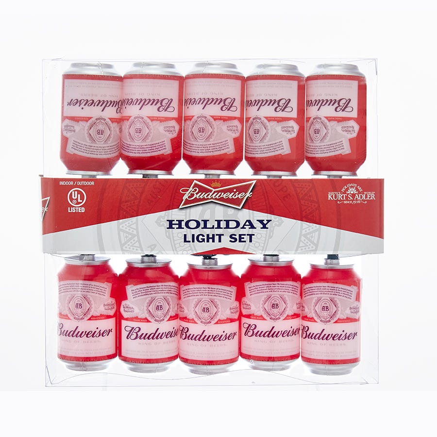 Kurt Adler 10-Light Budweiser Can Light Set