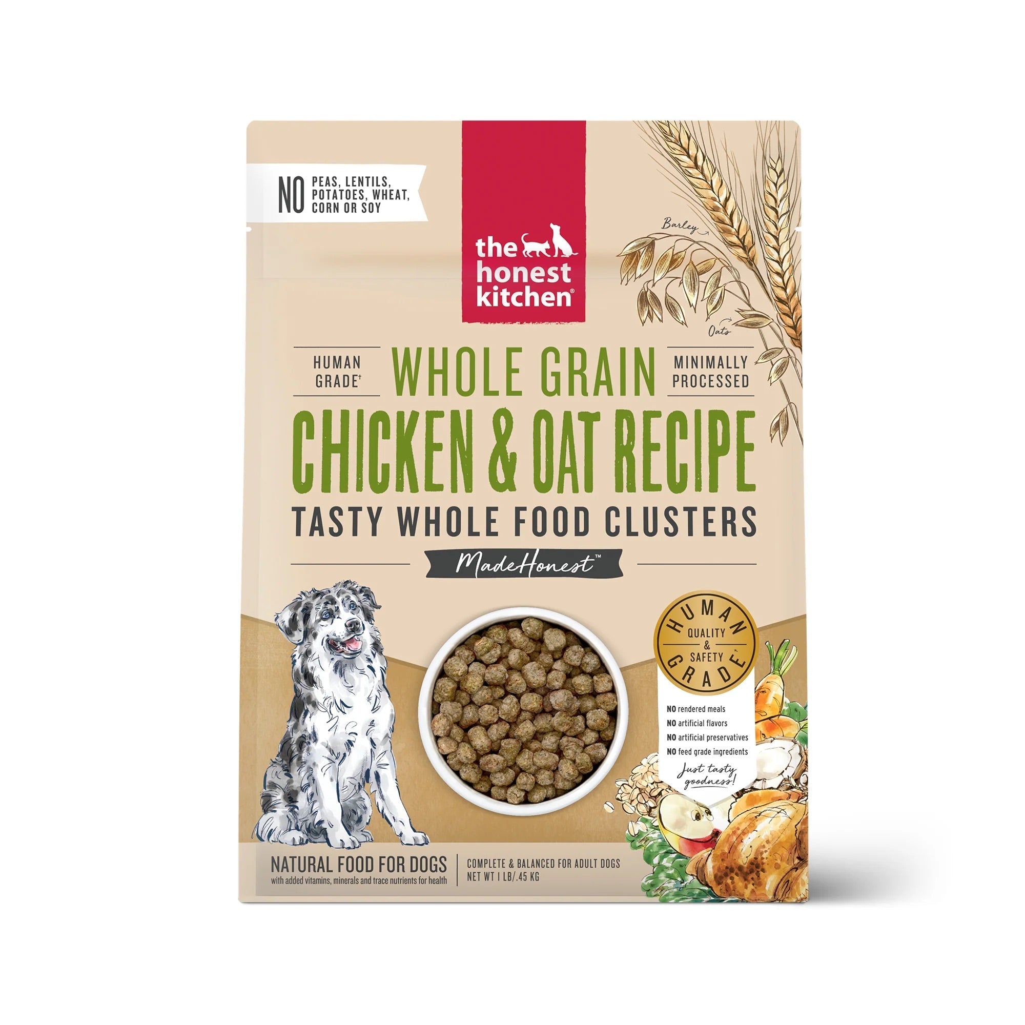 Honest Kitchen Clusters Whole Grain Chicken & Oat Dog Food