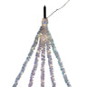 Kurt Adler 6.5-Foot Warm White Iridescent Tinsel Cascade Light Set