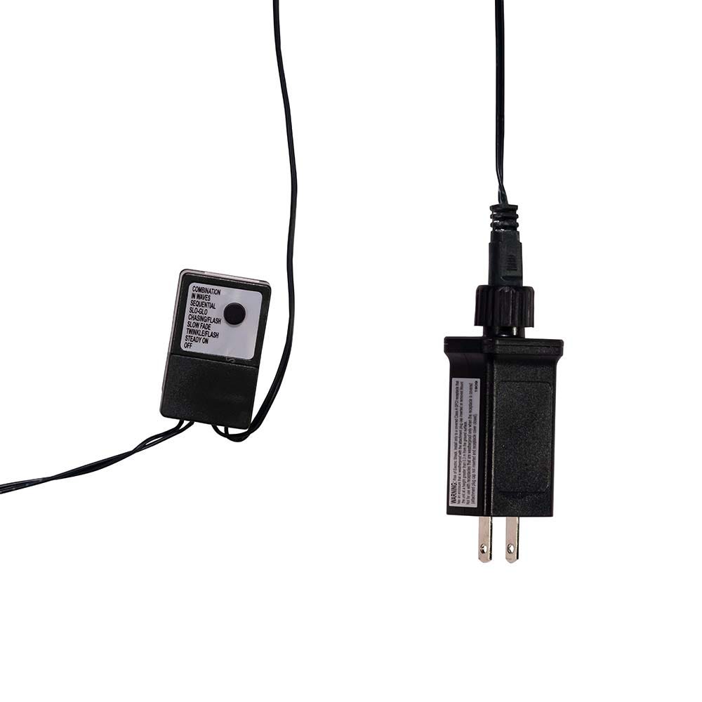 Kurt Adler 2000-Light 65-Foot Cluster Garland with Classic White LED Lights