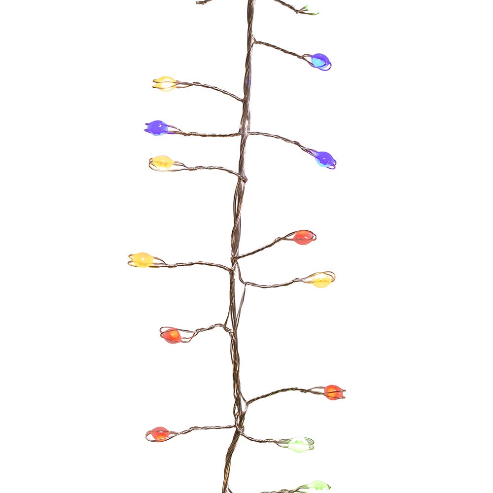 Kurt Adler 300-Light Multicolored Superbright LED Cluster Light Set