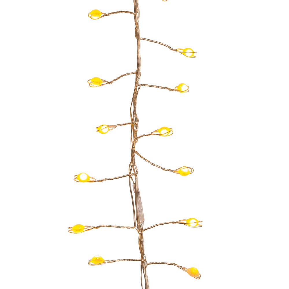 Kurt Adler 300-Light Cluster Garland with Classic White LED Twinkle Lights