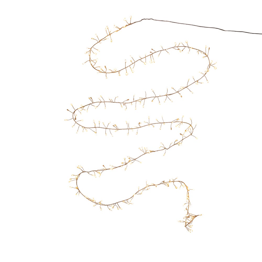 Kurt Adler 300-Warm White Superbright Twinkle LED Cluster Light Set