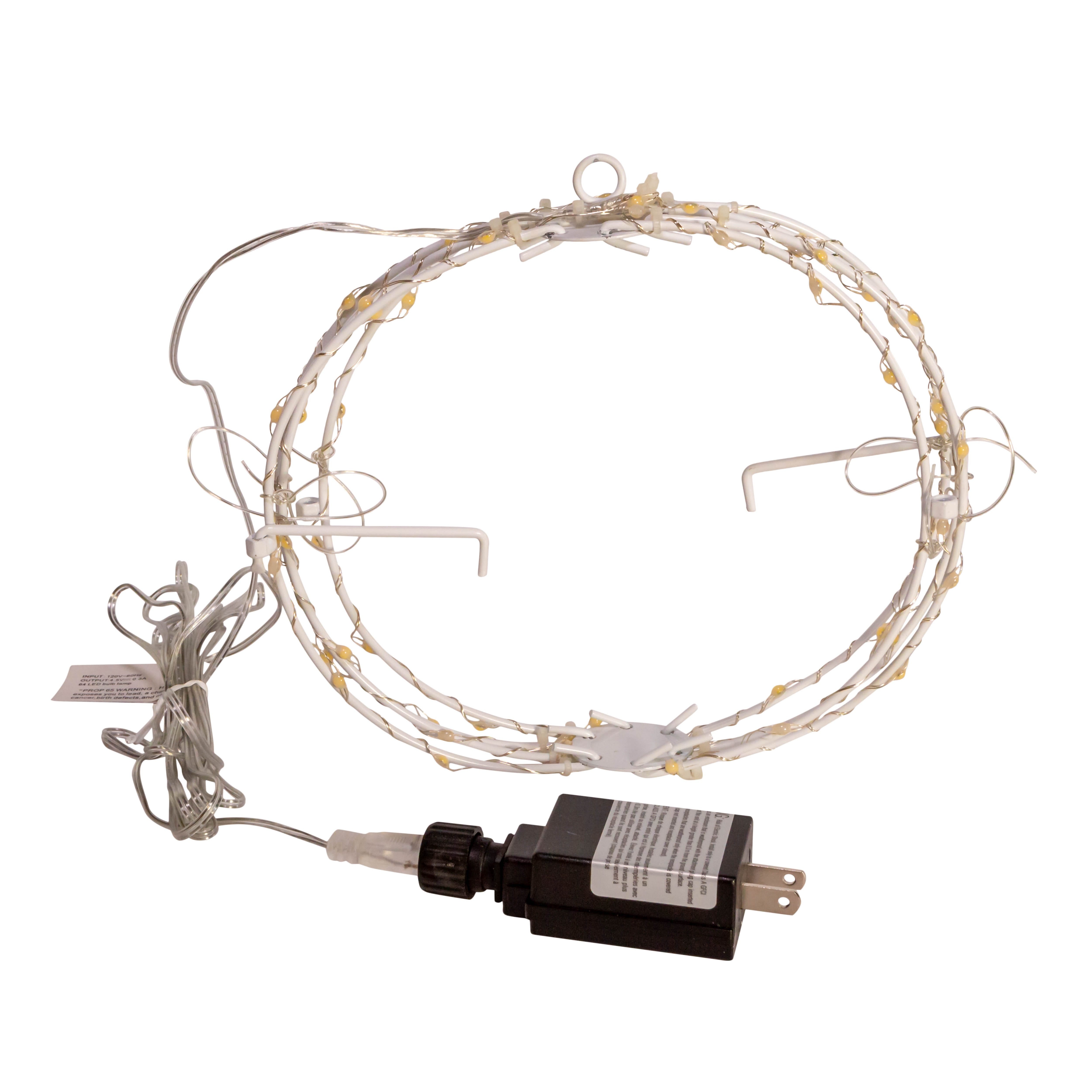 Kurt Adler 8-Inch Warm White LED Foldable Metal Sphere