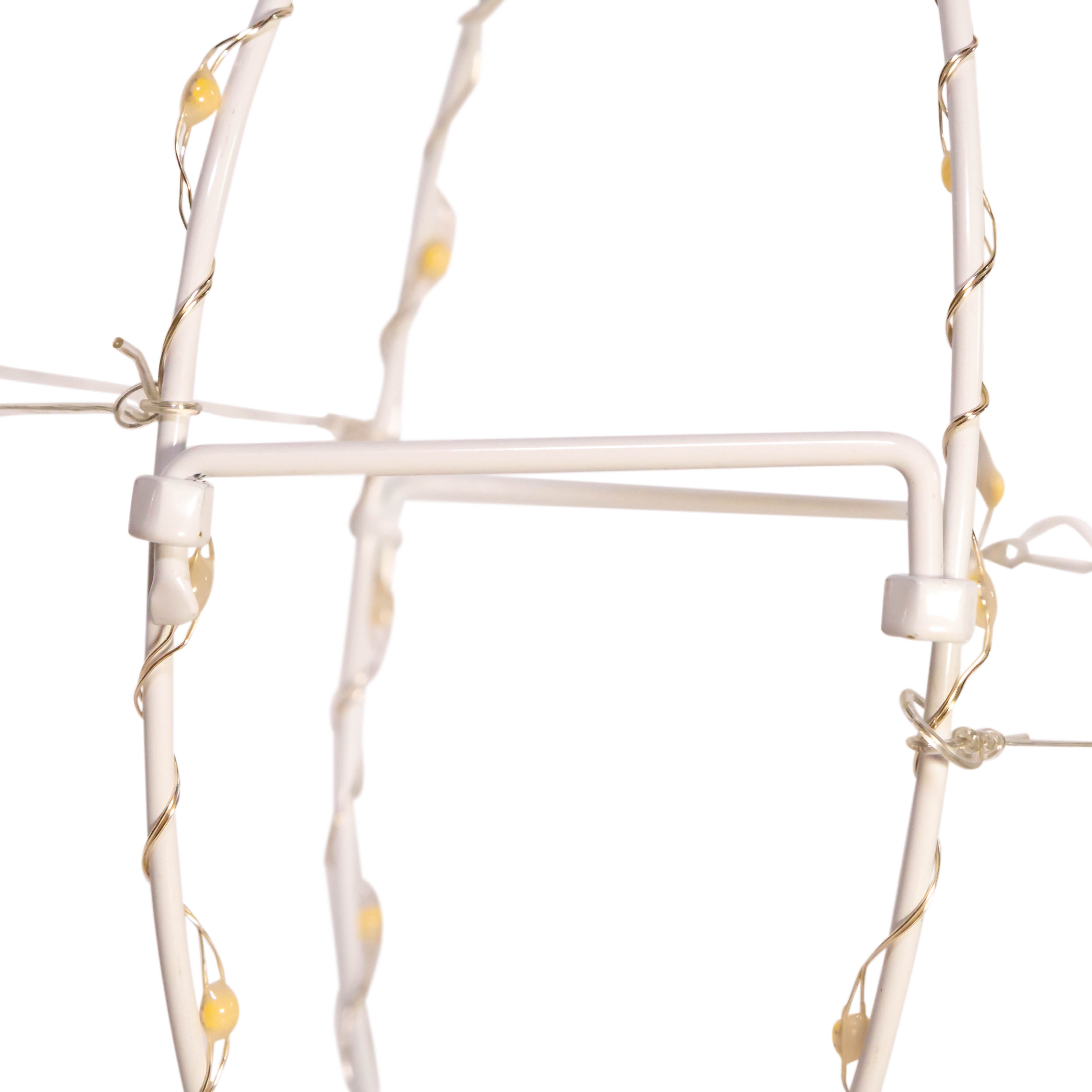 Kurt Adler 8-Inch Warm White LED Foldable Metal Sphere