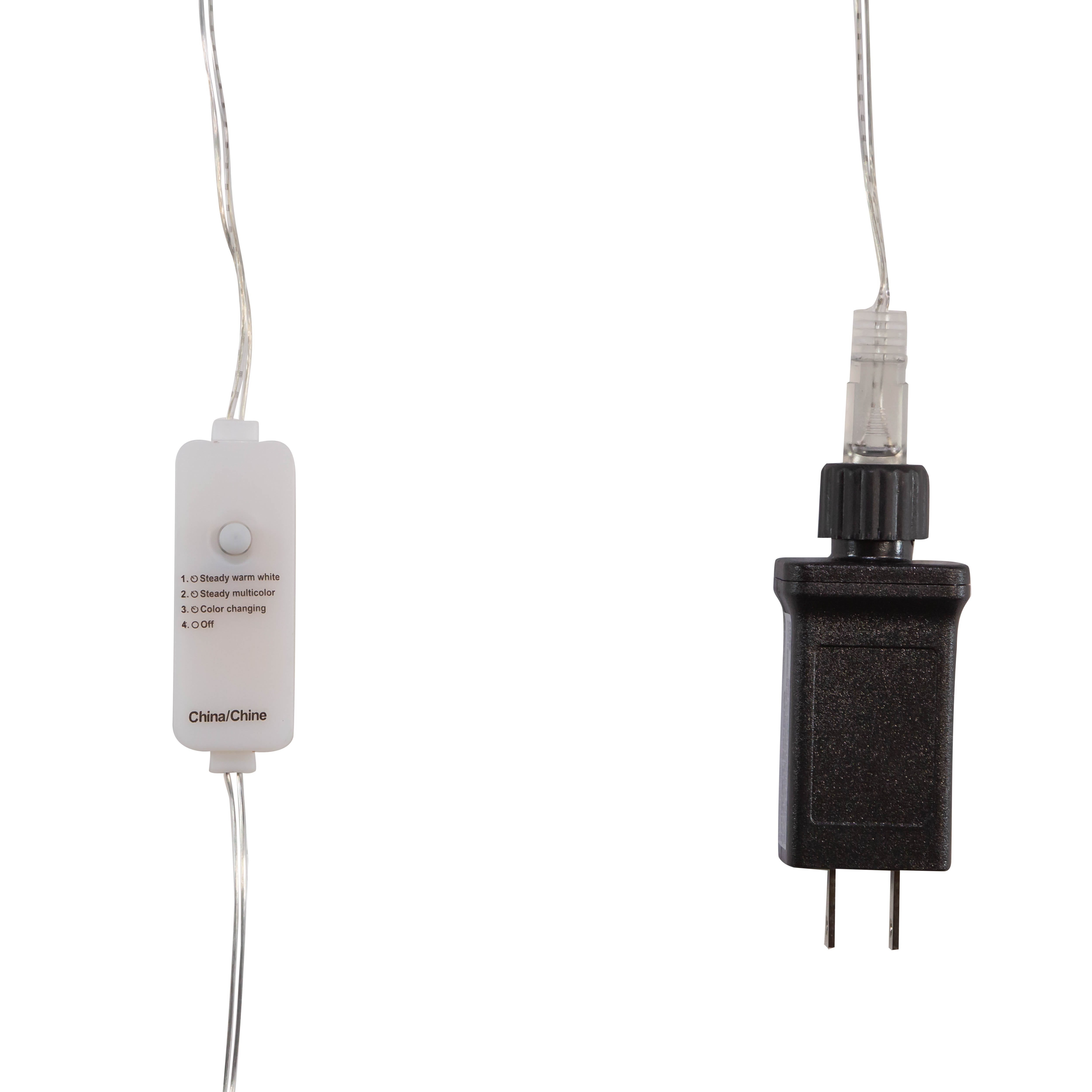 Kurt Adler 200-Light Dual Color LED Lights with Silver Wire