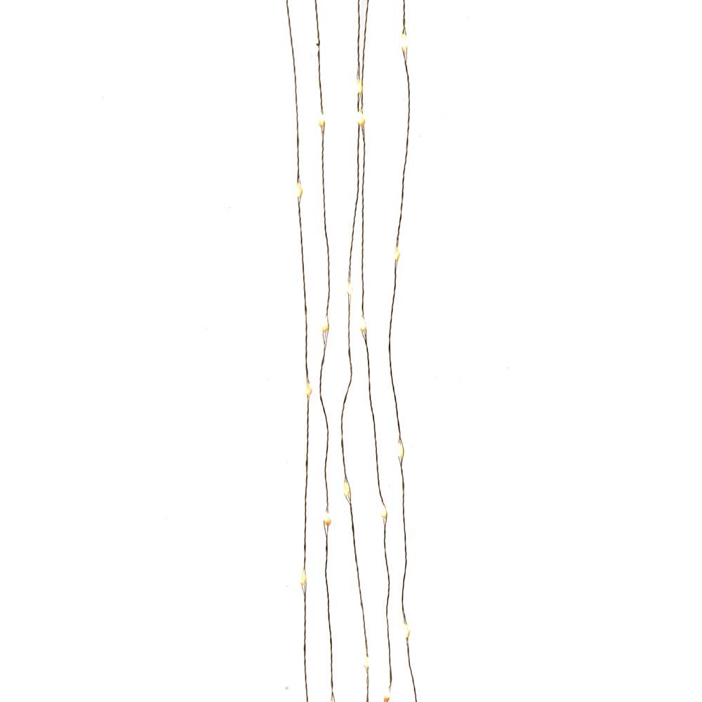 Kurt Adler 200-Light Dual Color LED Lights with Silver Wire