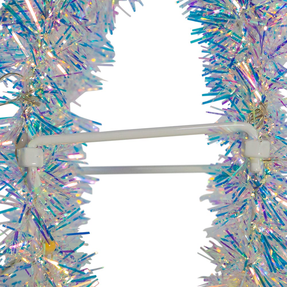 Kurt Adler 6-Inch Multi-Color LED Tinsel Foldable Sphere