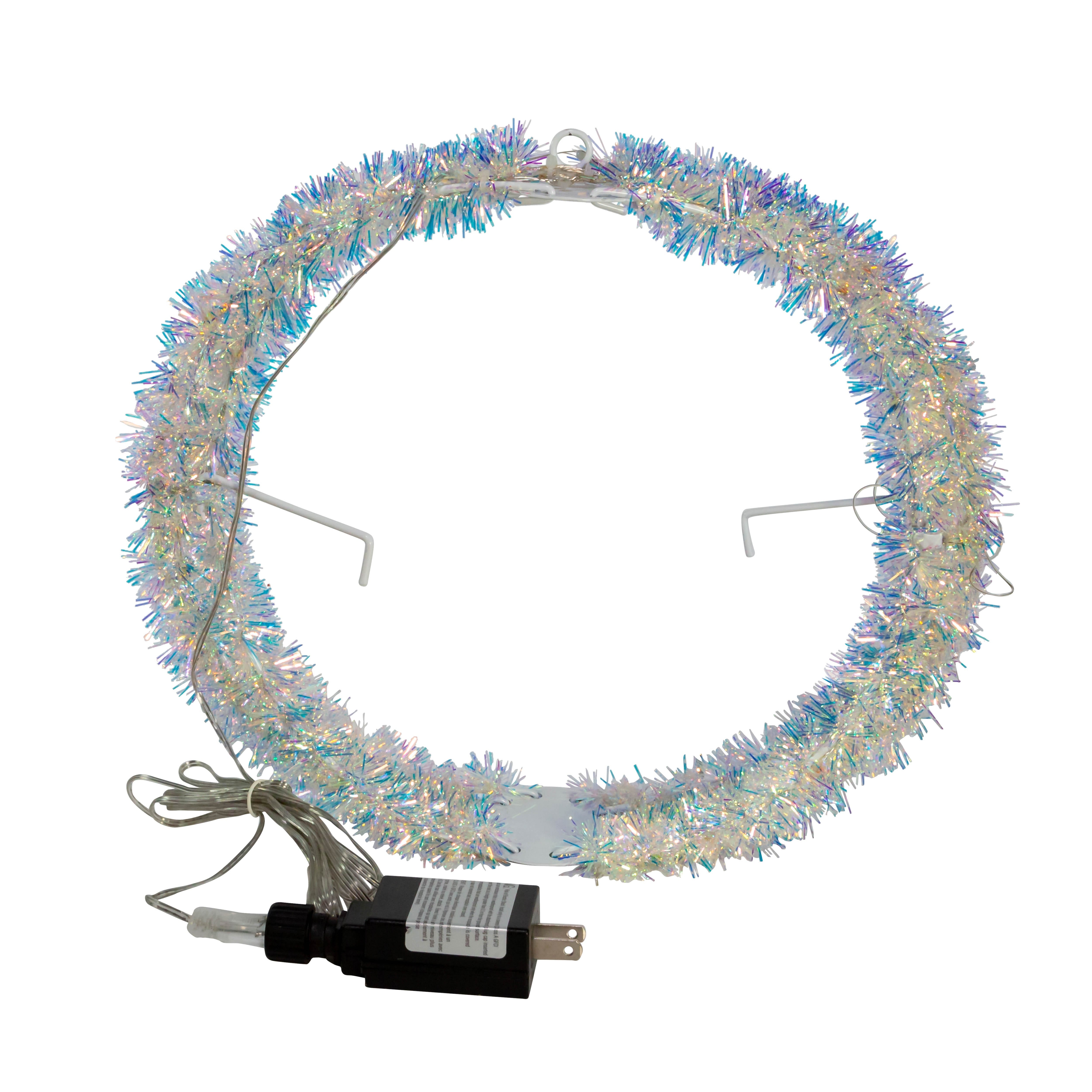 Kurt Adler 12-Inch Multi-Color LED Tinsel Foldable Sphere