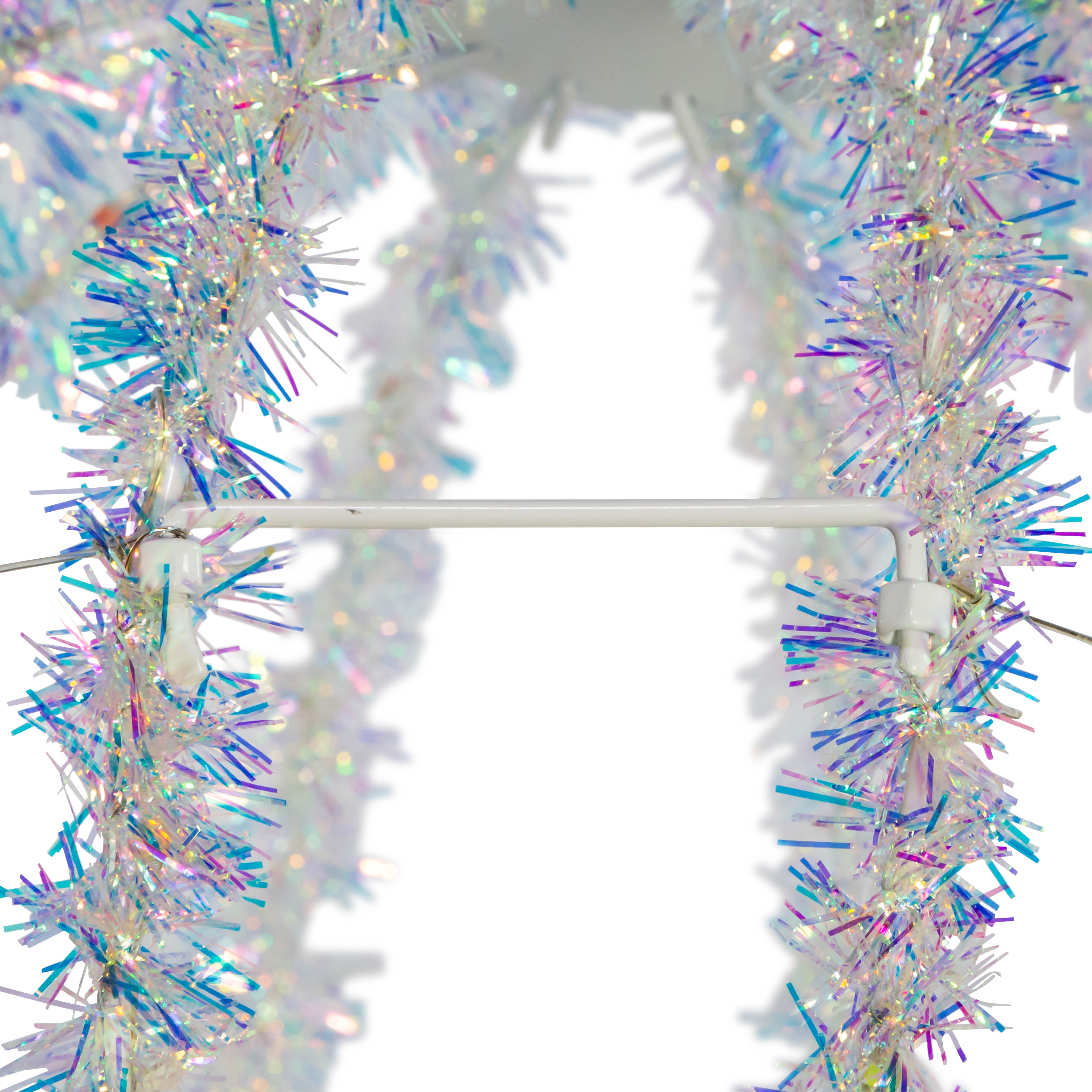 Kurt Adler 12-Inch Multi-Color LED Tinsel Foldable Sphere