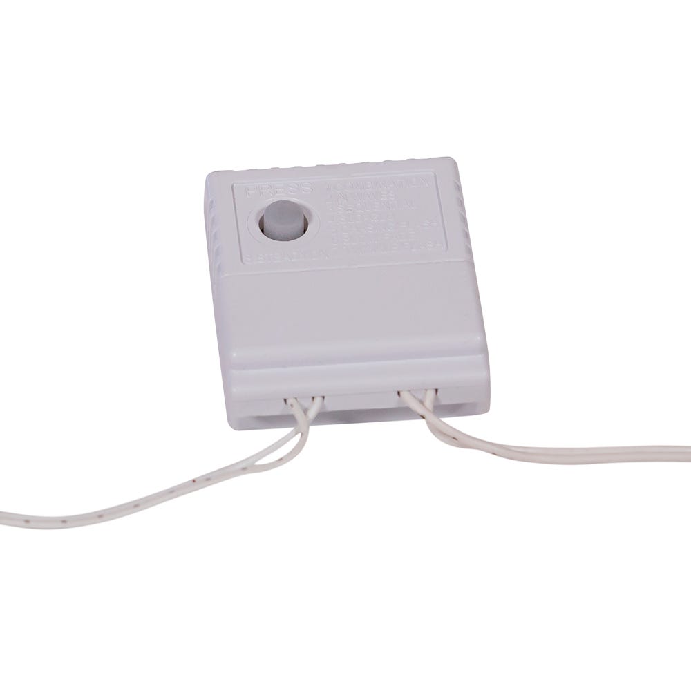 Kurt Adler 600-Light 49.2-Foot Cool White LED White Wire Rice Light Set