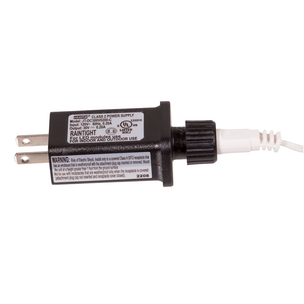 Kurt Adler 600-Light 49.2-Foot Multicolored LED White Wire Rice Light Set