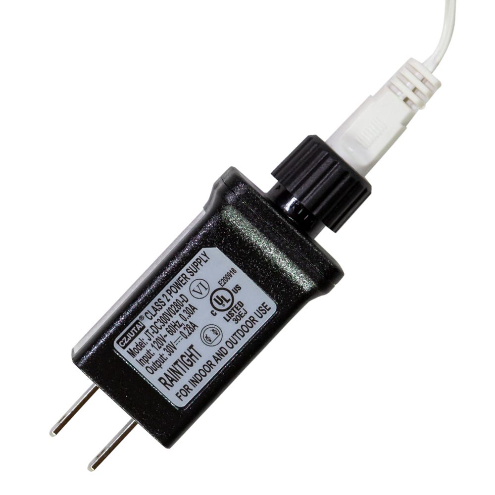 Kurt Adler 600-Light 49-Foot Warm White LED White Wire Rice Lights