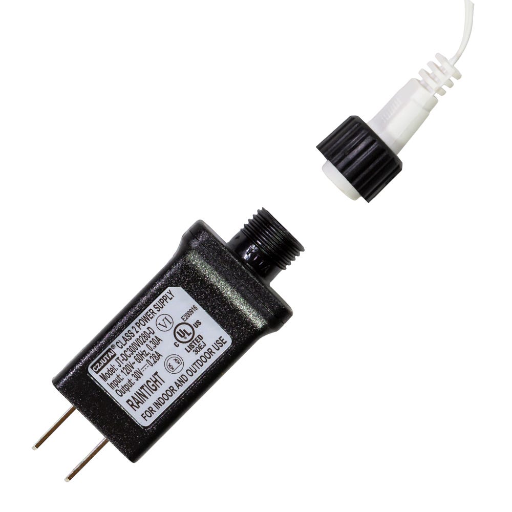 Kurt Adler 600-Light 49-Foot Warm White LED White Wire Rice Lights