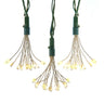 Kurt Adler 75-Light Cluster Lights and Warm White Twinkle LED Lights with Green Wire