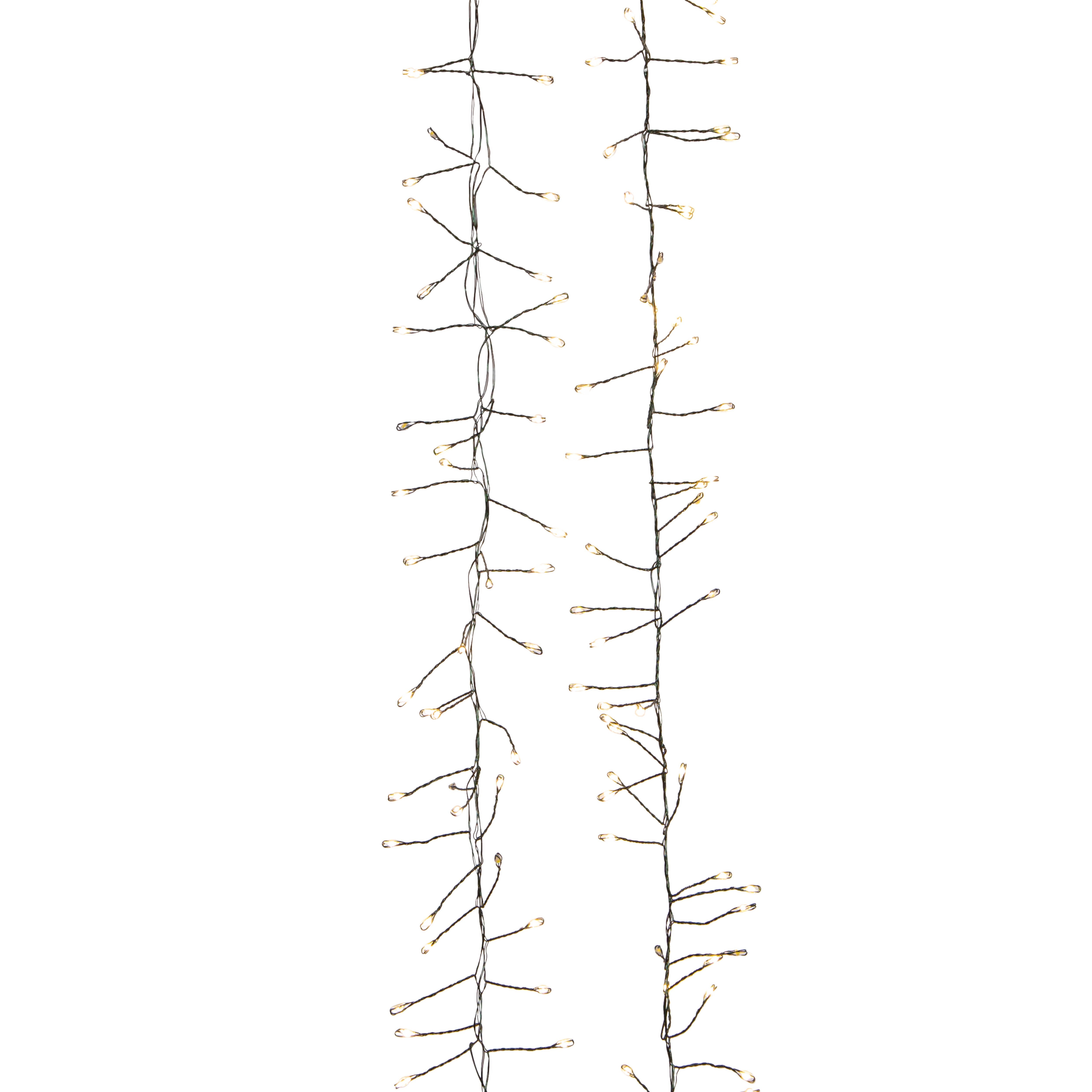 Kurt Adler 7.8-Foot 240-Light Twinkle Warm White LED Fairy Light Cluster Garland