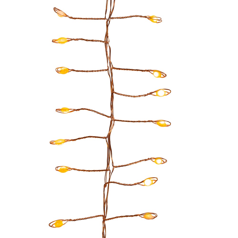 Kurt Adler 9.8-Foot 300-Light Classic White LED Fairy Light Cluster Garland