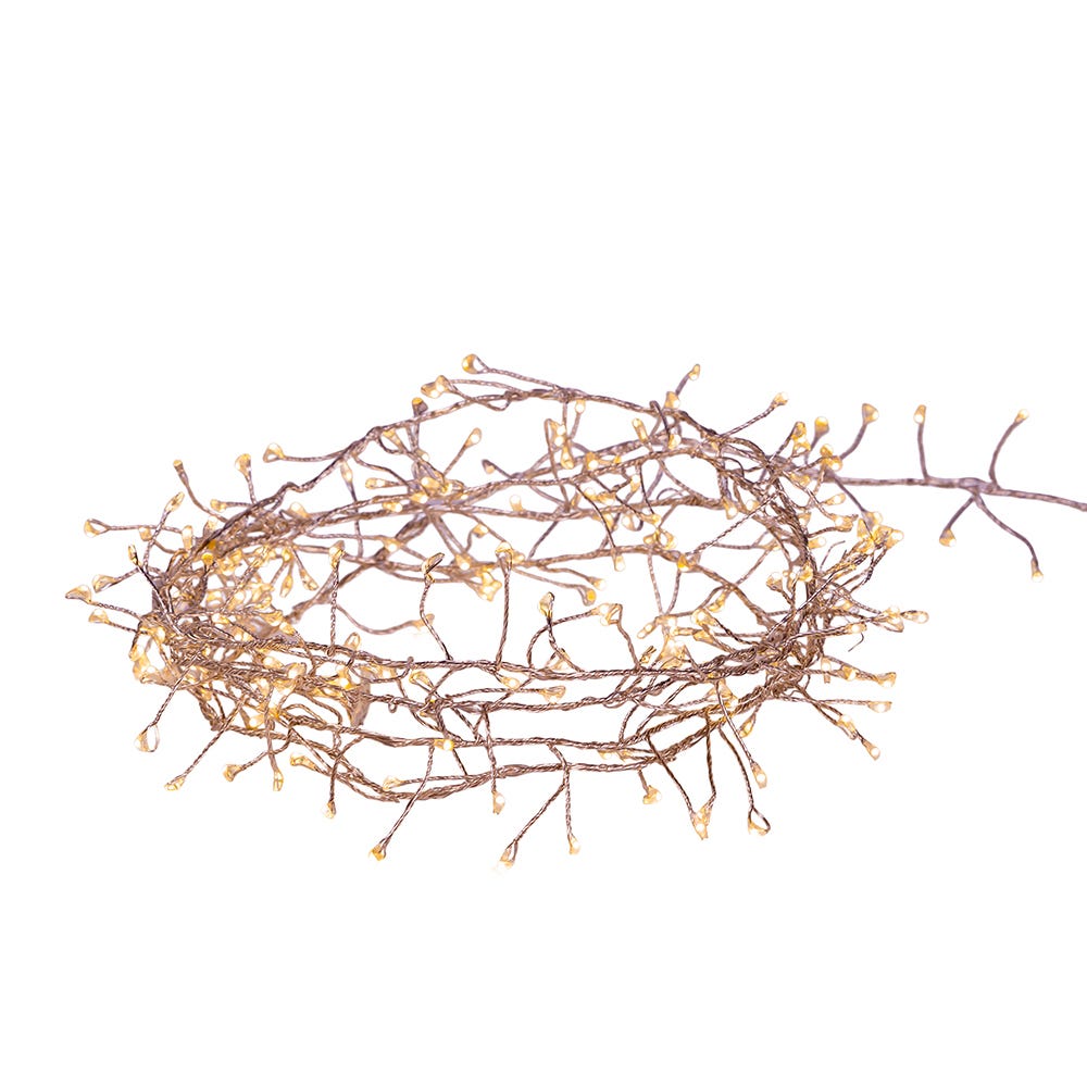 Kurt Adler 24-Foot 720-Light Warm White Twinkle LED Fairy Cluster Garland