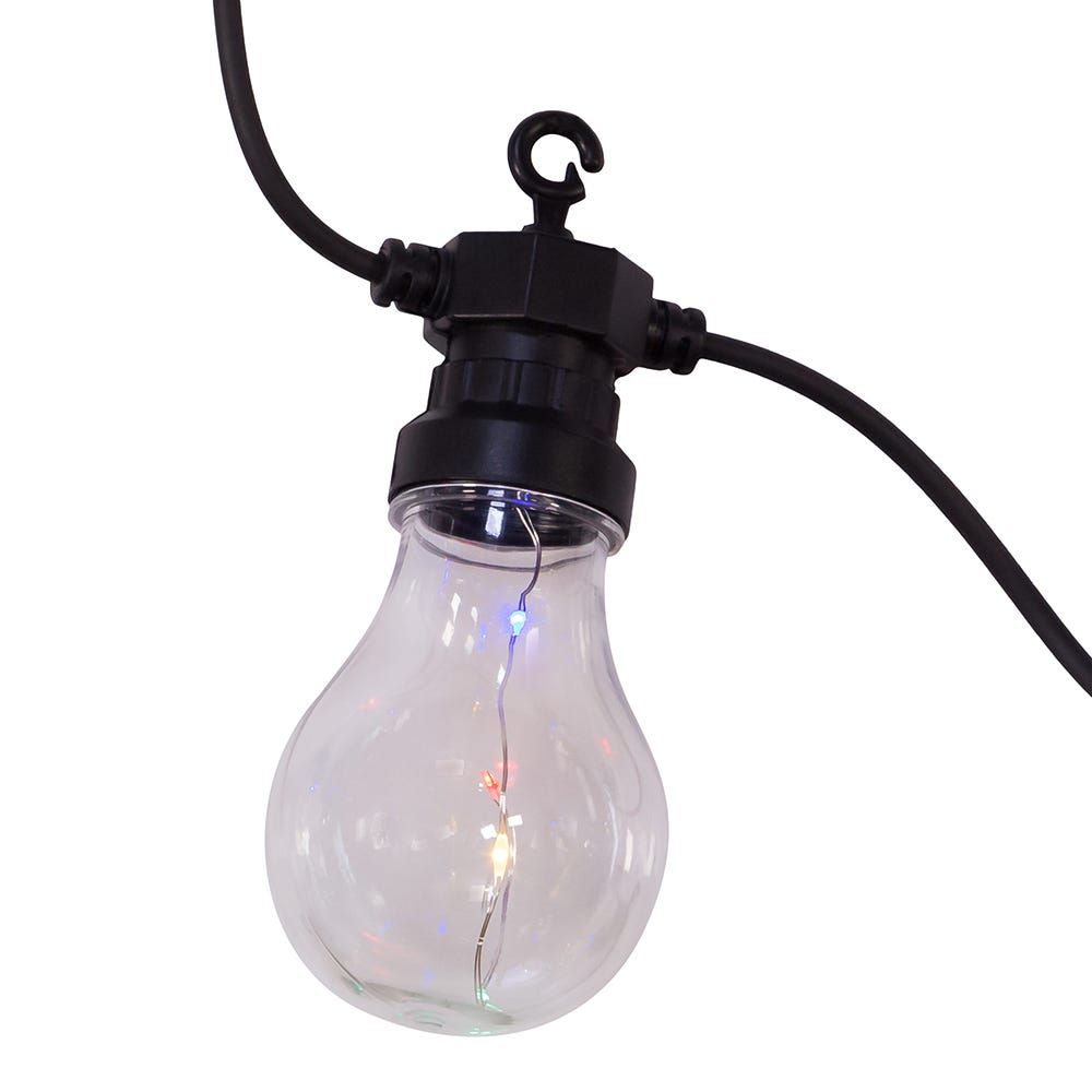 Kurt Adler 40-Light Edison Bulb Set with Multi-Colored Fairy Lights