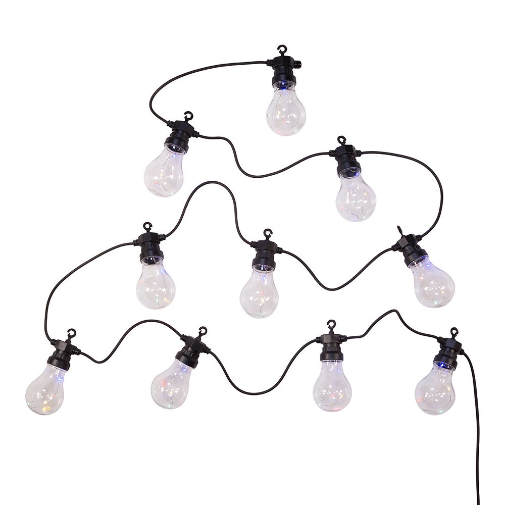 Kurt Adler 40-Light Edison Bulb Set with Multi-Colored Fairy Lights