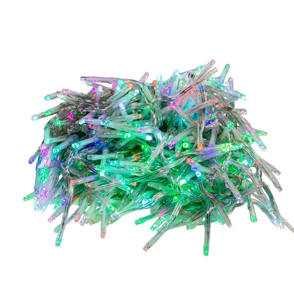 Kurt Adler 480-Light 15.7-Foot RGB LED Connectable Cluster Garland
