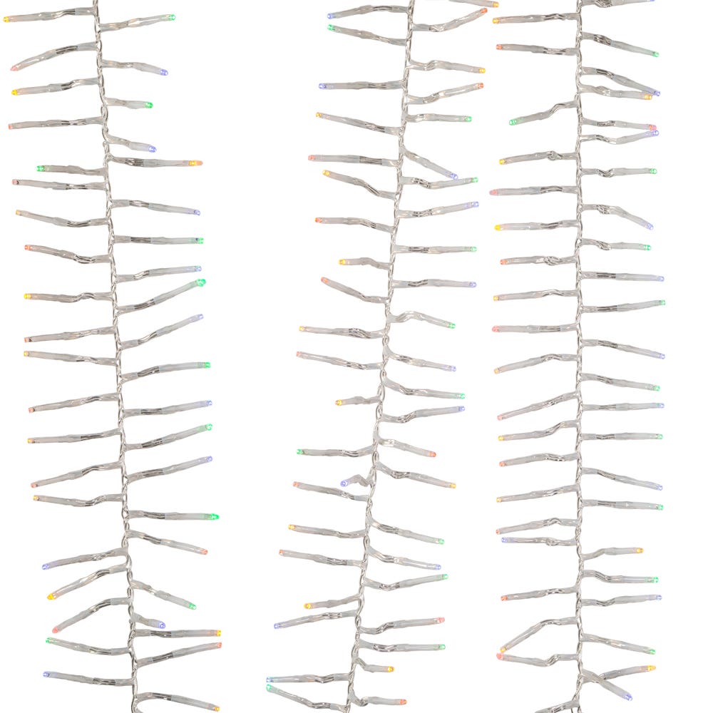 Kurt Adler 1000-Light 32.8-Foot Multicolored LED Cluster Garland
