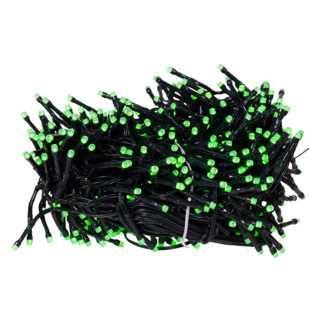 Kurt Adler 49-Foot 600-Light RGB LED Multifunction Rice Lights with Remote