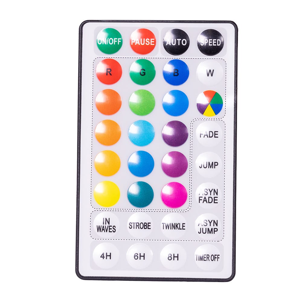 Kurt Adler 49-Foot 600-Light RGB LED Multifunction Rice Lights with Remote