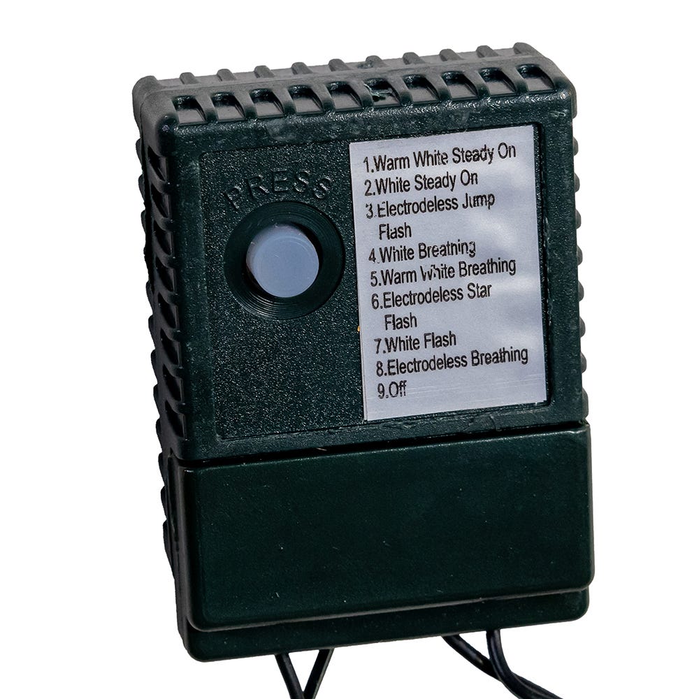 Kurt Adler 49.2-Foot 600-Light Dual Color 5MM LED Multifunction Rice Lights with Green Wire