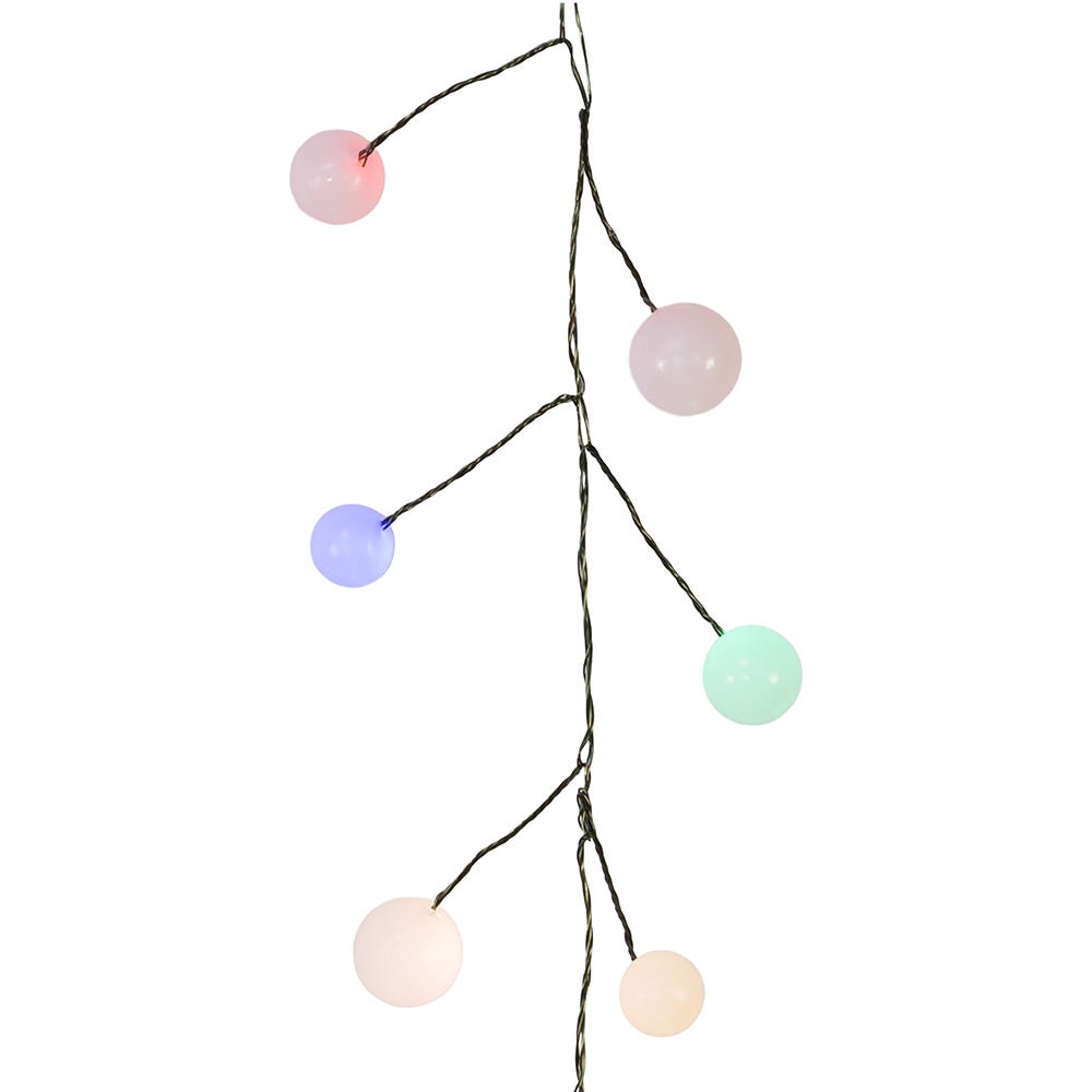 Kurt Adler 100-Light 8-Foot Multicolored LED Bead Cluster Garland