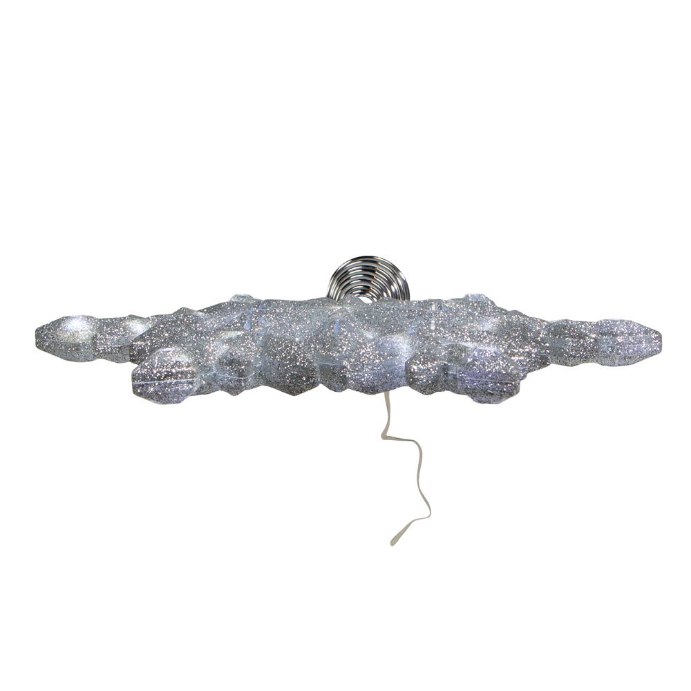 Kurt Adler 13-Inch 25-Light LED Glittered Snowflake Tree Topper