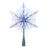 Kurt Adler 20-Light 10-Inch Clear Snowflake Treetop with Color-Changing RGB LED Bulbs
