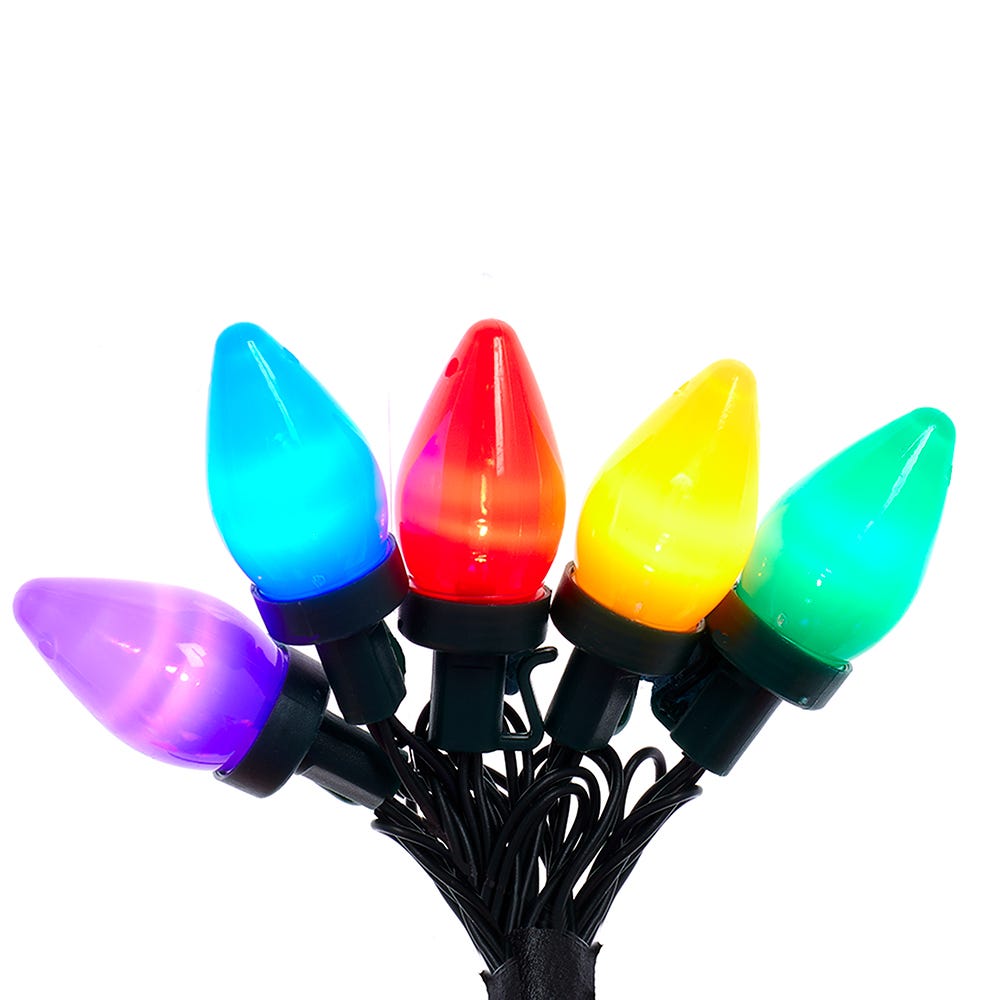 Kurt Adler 100-Light C7 Multicolored String Light Set