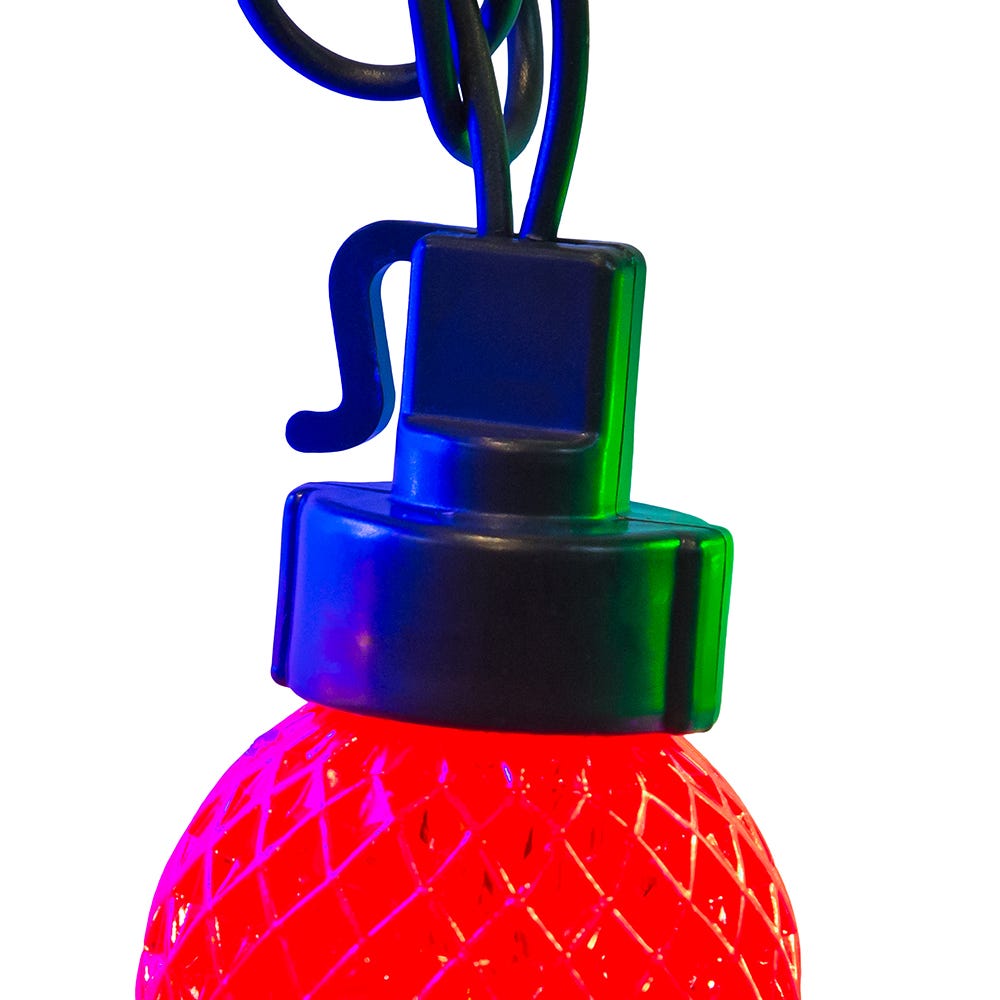 Kurt Adler vibrant UL 20-Light Multicolor G40 Faceted LED Light Set