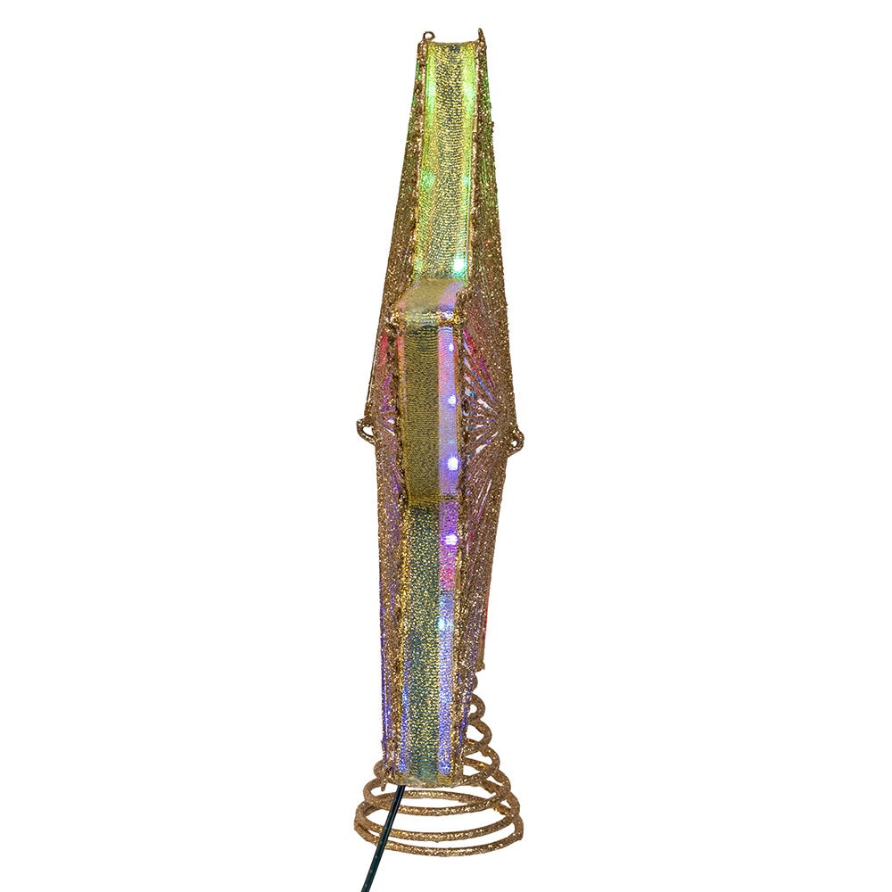 Kurt Adler 11.5-Inch 27-Light Multicolor LED Star Tree Topper